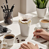 CLITON ear-hanging coffee filter paper V-shaped portable hand-brewed coffee powder filter drip-type hand-brewed coffee powder filter bag 30 pieces