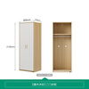 Quanyou Home Wardrobe Modern Nordic Style Two-Door Wardrobe Bedroom Storage Furniture Flat Door Wardrobe