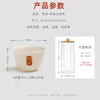 Jia Lai Chen 100 fortune disposable kung fu tea cups 60ml tea cup drinking tea cup thickened small tea cup with storage cup holder corn starch disposable tea cup 100 fortune cups + cup holder