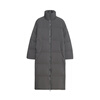 THORNSAURA Thorn Light THORNSAURA 2025 Winter New 90 White Duck Down Long Stand Collar Warm Down Jacket Women Space Gray M