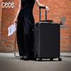 Cece suitcase women's expandable large-capacity suitcase male student trolley password suitcase oatmeal color 20 inches