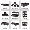 Huiyi special vegetable growing box planting box family balcony vegetable growing pot artifact roof rectangular plastic outdoor flower box single layer 2 combined box 74*37*21cm