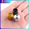 DZYJ audio metal knob WH148 plum blossom handle potentiometer knob width 15 height 17 black silver suitable for 6mm silver (5 pieces)