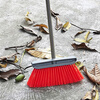 Hesdige Hard-bristled Industrial Sweeping Plastic Broom Set Stainless Steel Extended Rod Hard-bristled Sweeping Enlarged Hard Wire Sweeping with Three-section Splicing Rod (2 Sets) Jingcang Flash Delivery JG-1803