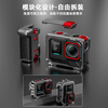 FLYMILE is suitable for shadow stone Insta360 Ace Pro2 metal rabbit cage action camera ace Pro second generation shooting expansion anti-fall and anti-collision multi-functional expansion frame accessories Ace Pro/2 street shooting handle set (titanium empty gray) 360 Ace Pro/2 action camera