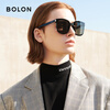 BOLON Tyrannosaurus glasses classic best-selling black super sunglasses men's square sunglasses women's polarized driving glasses BL3111 C10-grey/bright black polarized