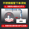 PURPAVWINNER thickened stainless steel smoke pipe strong exhaust gas water heater exhaust pipe extension pipe strengthened chimney pipe accessories diameter 60mm long 50cm straight pipe