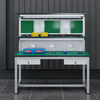 Kegan diy aluminum alloy anti-static workbench aluminum profile operating table computer table workshop factory assembly line assembly table repair table can be customized including accessories 1500*800*1600 double drawer