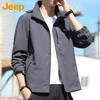 JEEP Jeep Jacket Men's Jacket Spring and Autumn Jacket Loose Fashion Casual Top Men's Dark Gray XL