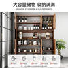 Wen Yijia customized sideboard wine cabinet modern simple high cabinet household small apartment storage cabinet living room wall cabinet kitchen tea large shirt walnut 100*34*182cm new model launched