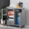 Jiudi tea bar machine for home high-end living room 2025 new tea bar cabinet water dispenser integrated bottom bucket water dispenser cooling and heating all-in-one machine water boiler fully automatic upgraded model - three cabinets white/voice water boiler with refrigerator hot and cold type