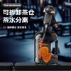 KuChong (KUSECT) German Sports Water Cup Large Capacity High Temperature Resistant Boys Large Fitness Water Bottle Tea Water Separating Ton Bucket Ink Dyeed Black Telescopic Straw/Fall-resistant and Explosion-proof/Including Straps 2600ml Collect and Deliver First