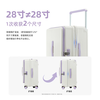 Lee2025 new front side opening large capacity trolley suitcase 24 inches with expansion layer zipper boarding suitcase for women goddess purple 26 inches fifth wheel checked box thickened + computer compartment