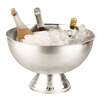 European stainless steel extra large ice bucket practical ice wine bucket bar red wine ice bucket ice grain bucket champagne bucket salad basin small diameter 35cm