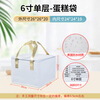 White 4-inch 6-inch 8-inch 10-inch 12-inch birthday cake insulation bag refrigerated bag delivery bag customized for takeaway waterproof white gold handheld 6-inch single layer length 26 width 26