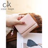 Casa-kupsCK wallet women's 2025 velvet gradient large capacity Japanese style cute retro coin card holder for women blue