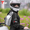 TKNE motorcycle waist bag riding waterproof motorcycle storage diagonal chest bag large capacity rider equipment white