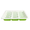Zuozhixun disposable dumpling box frozen compartment box with lid 10 grid 20 grid food grade packaging box takeaway dumpling freezing box dumpling freezing box - 50 pieces 10 grid dumpling box with lid