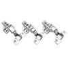 Hasdick Jingcang Distribution Hydraulic Hinge Spring Wardrobe Hinge Cabinet Door Cabinet Door and Window Accessories HKSY-99 Cold-rolled Steel Fixed Full Cover 5 pieces/piece (with screws)