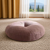 Bai Qixin Bay Window Cushion Seat Cushion Butt Cushion Linen Futon Meditation Mat Office Chair Cushion Student Round Cushion Bay Window Seat Cushion Brown Removable and Washable 40*10cm