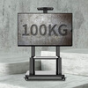 Solid Cool 32-75 inch TV floor stand movable cart stable load-bearing conference tablet all-in-one machine smart screen education exhibition opening adapted for Xiaomi Skyworth TCL Konka 43-75 inch TV mobile stand - thickened version