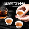 Shouli High Temperature Resistant Disposable Kung Fu Tea Cup with Storage Cup Holder for Home Office Hospitality Rice Husk Tea Cup with Cup Holder Rice Hull Tea Cup 4 packs (200 in total) 1 piece No specification