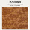 Visibility double-sided tatami mat custom-made foldable Japanese-style coconut palm mattress floor sleeping mat lunch break floor mat four-season mat gray 5cm thick double-sided four-fold 180*200cm cool rattan mat+natural coconut palm+comfortable