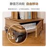 Quanpinwu rotating bookshelf 360 floor-to-ceiling living room storage rack household wheeled mobile student picture book shelf bookcase