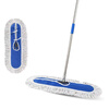 Deqi flat mop large dust push property school cotton mop long row screw type floor mop cotton line wet and dry mop 90 cm