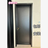 Special-shaped buckle modern simple solid wood composite door set environmentally friendly solid wood veneer painted with hardware