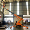 Xinlongbo straight arm telescopic arm aerial work lift 360 degree rotating street light maintenance diesel electric hydraulic climbing ladder straight arm sample 200 kg
