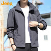 JEEP Jeep Jacket Men's Jacket Spring and Autumn Jacket Loose Fashion Casual Top Men's Dark Gray XL