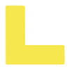 Haoskop positioning stickers (3*1cm) 100 yellow 5S6S on-site management identification stickers 5S floor stickers desk four corner marking stickers L-shaped