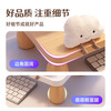 Wooden Shuangfu monitor elevated computer stand computer pad elevated office desk storage rack storage rack laptop stand