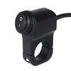 Small switch mini button motorcycle electric vehicle universal modified switch aluminum alloy LED headlight spotlight horn start waterproof switch waterproof B style blue light self-locking switch 1