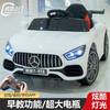 GOYN children's electric car four-wheel car that can seat one person, self-driving remote control toy car, 1-12 years old baby rechargeable electric stroller, luxury red丨self-driving + remote control + music