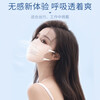 Oolong latte disposable two-layer butterfly mask, good-looking Morandi eye protection mask, sun protection, thin, breathable, eye protection mask, independent pack, white 50 pcs/1 bag