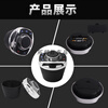 Aoyanlai new product General Motors modified square control wireless remote control steering wheel multi-function button car music controller Tuhao silver and black with lights (black buttons)
