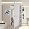 Oupai (OUPAI) wooden door paint-free door interior door set door bedroom wooden door room door solid wood door paint-free door bridge hole mechanical silent door and door frame set Jiangshan wooden door package installation bridge hole mechanical silent door series A type color door leaf + double bag door cover + Oupai hardware lock customization