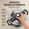 Made in Tokyo, pressure cooker pressure cooker double gear household 304 stainless steel explosion-proof 6L large capacity stove universal 22cm