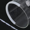 Silicone U-shaped transparent edge strip, high temperature resistant waterproof sealing strip, glass mechanical card slot edge strip, anti-collision strip, 5 meters package, silicone 6.5*3.5 inner card 0.3-1mm