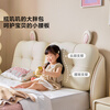 LINSY KIDS Lin's children's bed girls princess bed single bed cotton rabbit bed + coconut palm mattress + guardrail*2 1.5*2m