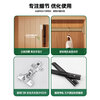 Jian Mu 0 aldehyde wardrobe customized 100% pure solid wood one door to top oak wardrobe bedroom home master bedroom handle free wardrobe 2.2 meters six door wardrobe 2.1 meters high one cabinet to top