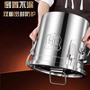 Binhuang 304 stainless steel tea can storage tea can tea bucket large tangerine peel bucket large capacity tea bucket antibacterial 304 fully sealed diameter 50 height 60