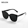 BOLON Tyrannosaurus glasses classic best-selling black super sunglasses men's square sunglasses women's polarized driving glasses BL3111 C10-grey/bright black polarized