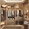 Sophia wardrobe and cloakroom customization, light luxury metal bedroom wardrobe storage cabinet, storage cabinet furniture, whole house customization, membership bonus