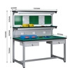 Kegan diy aluminum alloy anti-static workbench aluminum profile operating table computer table workshop factory assembly line assembly table repair table can be customized including accessories 1500*800*1600 double drawer