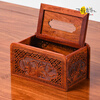 High-end brand rosewood tissue box mahogany tissue box desktop living room solid wood tissue box coffee table napkin collection African rosewood plain tissue box