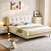 Lin's home fabric bed master bedroom large bed cream style puff bed fabric bed suspended bedroom double bed 1.8m x 2m TBC129