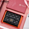 Goldlion Genuine Leather Women's Wallet Women's Light Luxury Short Wallet High-end Brand Wallet 2025 New Girl's Cowhide Ticket Holder Officially Authorized One Count for Fake and Ten Penalty Exquisite Gift Box
